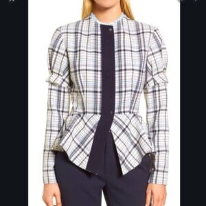 Lewis Plaid wool blazer